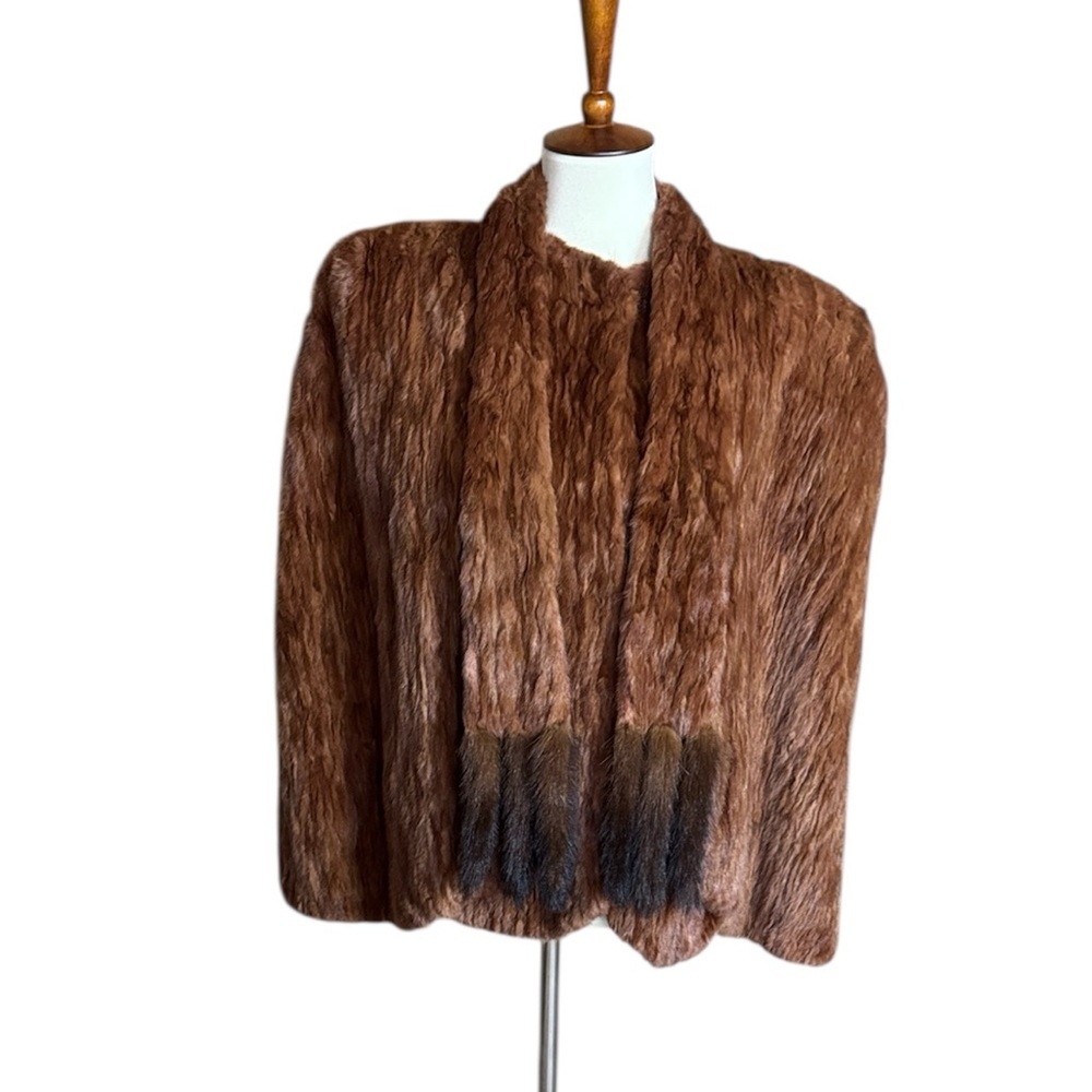 Vintage Fur cape Custom made